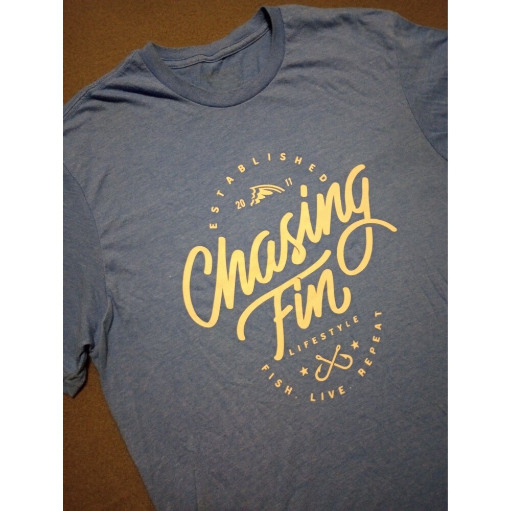 Chasing Fin Logo Tshirt Mens Large